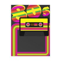 80s Retro Party Postcard