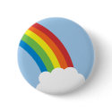 80's Retro Rainbow Button