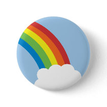 80's Retro Rainbow Button by teeboutique 80's Retro Rainbow Button