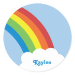 80's Retro Rainbow Name Stickers