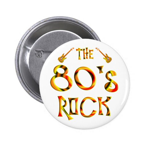 80s Buttons and 80s Pins