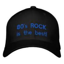80's Rock Hat-3 embroidered hats