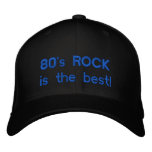 80's Rock Hat-3 embroidered hats