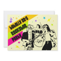 80's Rockstar Party Invitation