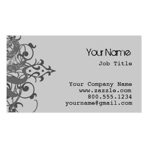 80s Roots Business Card Template (back side)