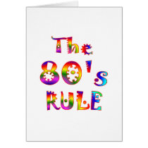 80s Rule Greeting Card