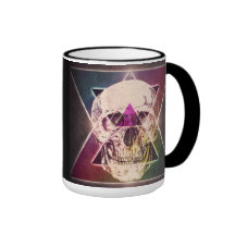 80's skull coffee mug