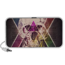 80's skull travel speakers