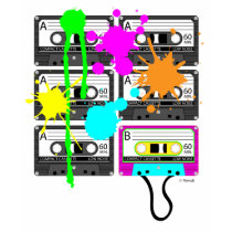 80s Spalt Mix Tape Boy's Dark Shirts