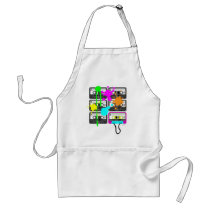 80s Splat Mix Tape Aprons by MendiSue 80s Splat Mix Tape Aprons