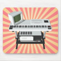 80's Style Sampler Keyboard: 3D Model: Mousepad