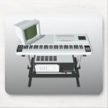 80's Style Sampler Keyboard: 3D Model: Mousepad