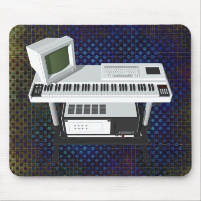 80's Style Sampler Keyboard: 3D Model: Mousepad by spiritswitchboard