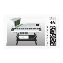 80's Style Sampler Keyboard: 3D Model: Postage postage