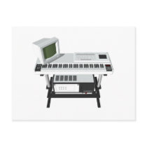 80's Style Sampler Keyboard: 3D Model: postcards by spiritswitchboard 80's Style Sampler Keyboard: 3D Model: postcards