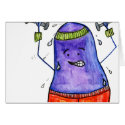 80'S Workout Eggplant Blank cards by kathyfena 80'S Workout Eggplant Blank cards