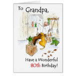 80th Birthday Card for a Grandfather