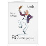 80th Birthday Card for an Uncle