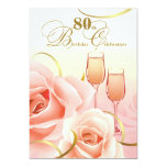 80th Birthday Celebration Custom Invitations