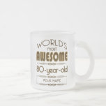 80th Birthday Celebration World Best Fabulous Coffee Mug