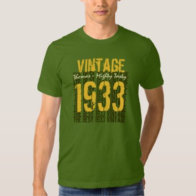 80th Birthday Gift Best 1933 Vintage Tee Shirt