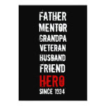 80th Birthday Hero Party Invitation