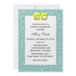 80th Birthday Invitation -- Confetti