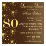80th Birthday Invitations