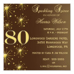 80th Birthday Invitations