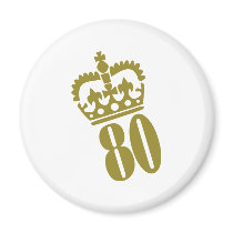 80th Birthday - Number – Eighty magnets