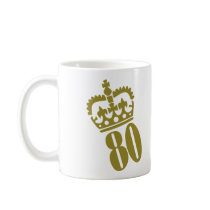 80th Birthday - Number – Eighty mugs