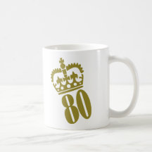 80th Birthday - Number – Eighty Mug