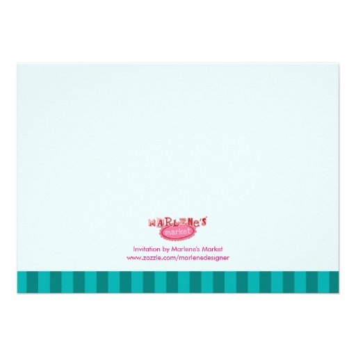 80th Birthday Party Cake Invitation