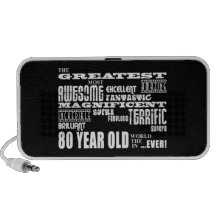 80th Birthday Party Greatest Eighty Year Old iPhone Speakers