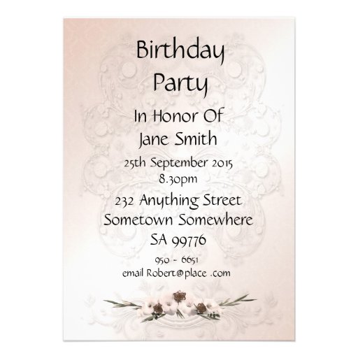 80th Birthday party invitation