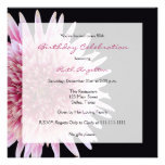 80th Birthday Party Invitation -- Gerbera Daisy