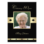 80th Birthday Party Invitation -- Photo 80th