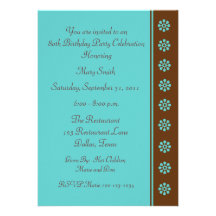 80th Birthday Party Invitation Template