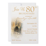 80th Birthday Party Invitations