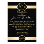 80th Birthday Party Invitations