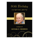 80th Birthday Party Invitations - Photo Optional