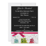 80th Birthday Party Personalized Invitation