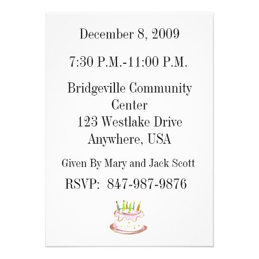 80th Birthday Party Personalized Invitation