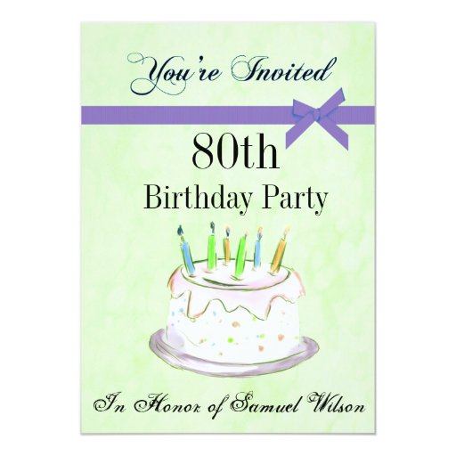 80th birthday party personalized invitation zazzle free 80th birthday invitations