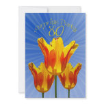 80th birthday Surprise Party Invitation