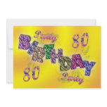80th party invitation