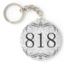 818 Area Code Key Chain
