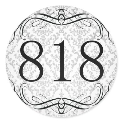 818 Area Code Sticker by