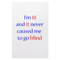 81 never gone blind stationery