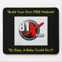 81x  "Build Your Own FREE Website" mousepads